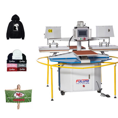  Automatic Heat Transfer Machine Heat Press 4 Station CE Certified