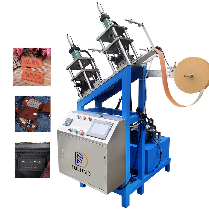 PU Leather Logo Embossing Machine Four Column Structure 5KW