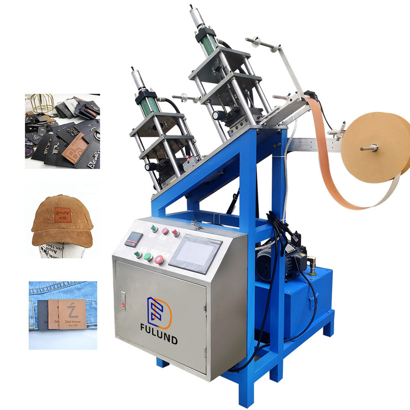 Jeans Pu Leather Labels Machine Automatic PU Leather Brand Machine