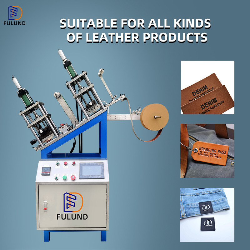 PLC Automatic Heat Transfer Machine PU Leather Label Embossing Machinery