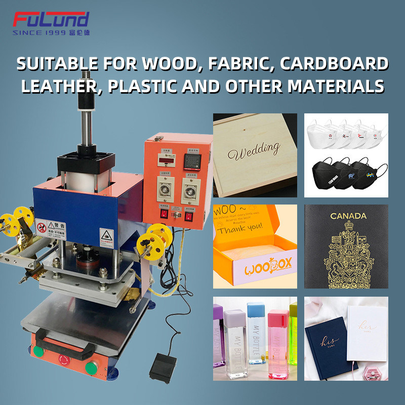 Hot Foil Stamping Machine , Pneumatic Leather Embossing Press Machine Digital