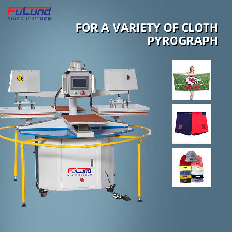 multifunctional Double Station Heat Press Machine automatic Upper Sliding Type